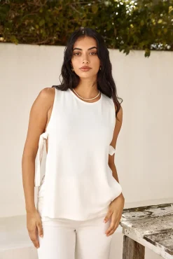 Two-Piece Pants Set>Hello Molly By The Fire Set White