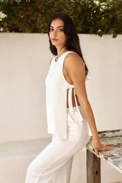 Two-Piece Pants Set>Hello Molly By The Fire Set White