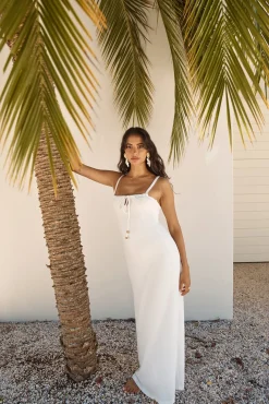 Vacation Dresses|Spring Break Dresses>Hello Molly Cabana Bliss Maxi Dress White