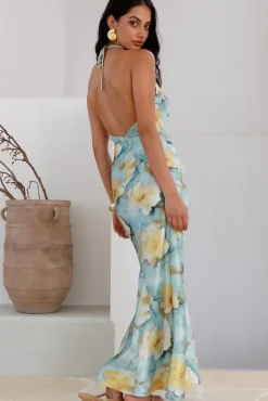 Wedding Guest Dresses|Formal Dresses>Hello Molly Calm Paradise Maxi Dress Blue