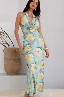 Wedding Guest Dresses|Formal Dresses>Hello Molly Calm Paradise Maxi Dress Blue
