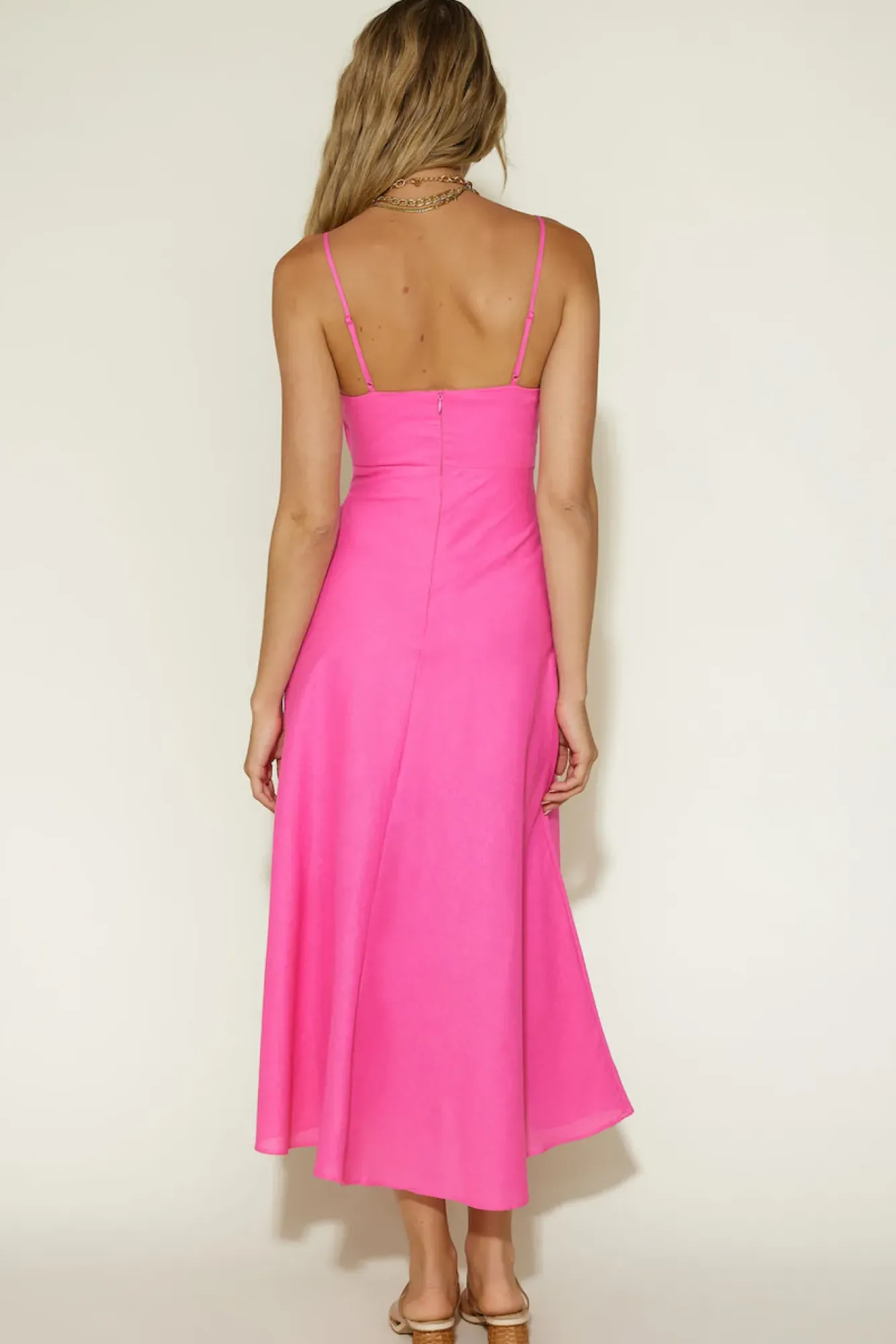 Cocktail Dresses|Summer Dresses>Hello Molly Cancel My Plans Maxi Dress Pink