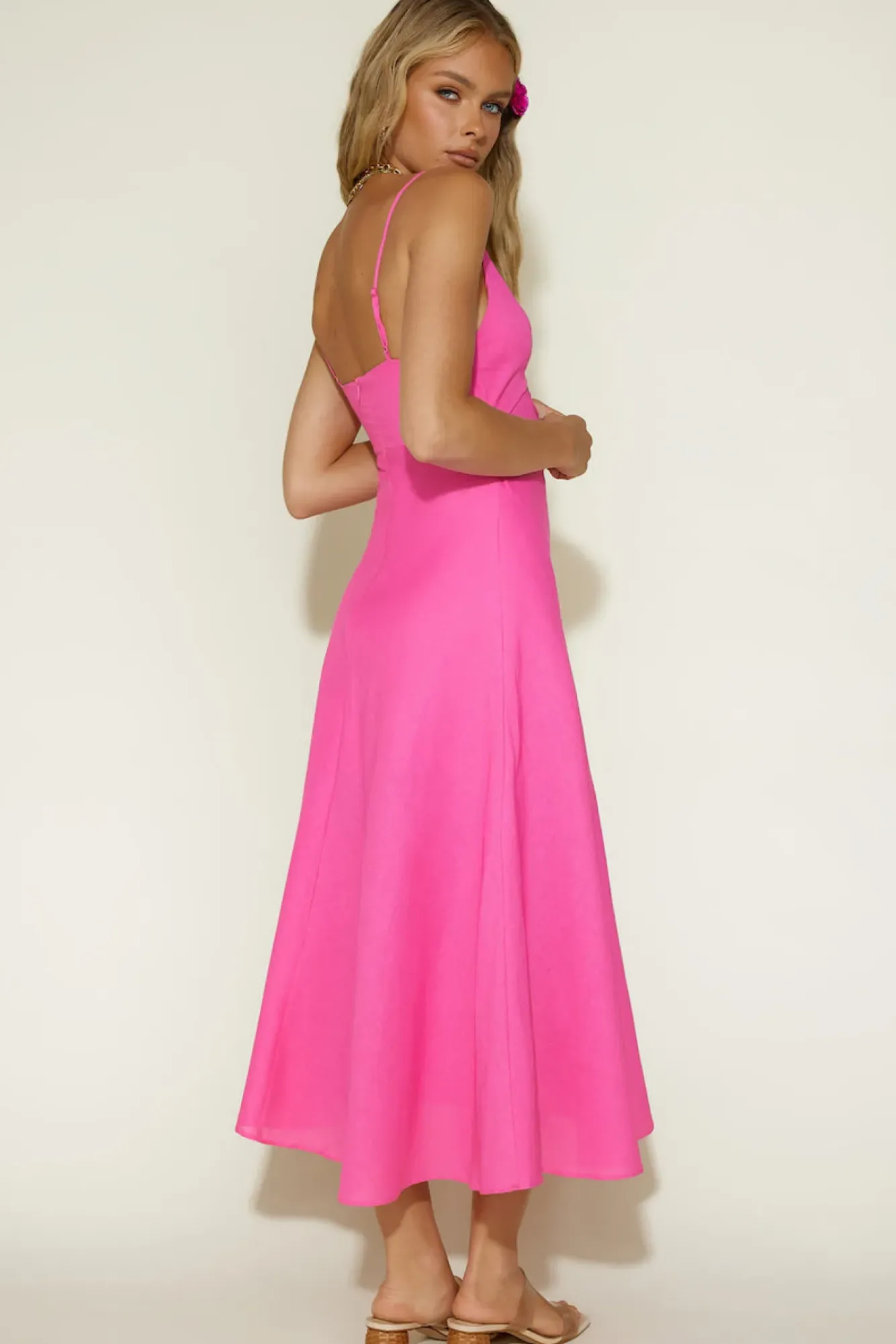 Cocktail Dresses|Summer Dresses>Hello Molly Cancel My Plans Maxi Dress Pink