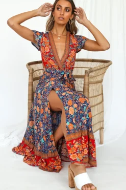 Spring Break Dresses|Bump Friendly>Hello Molly Candid Midi Dress Navy