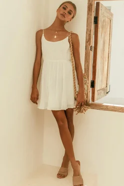 Spring Break Dresses|Casual Dresses>Hello Molly Candlelight Dress White