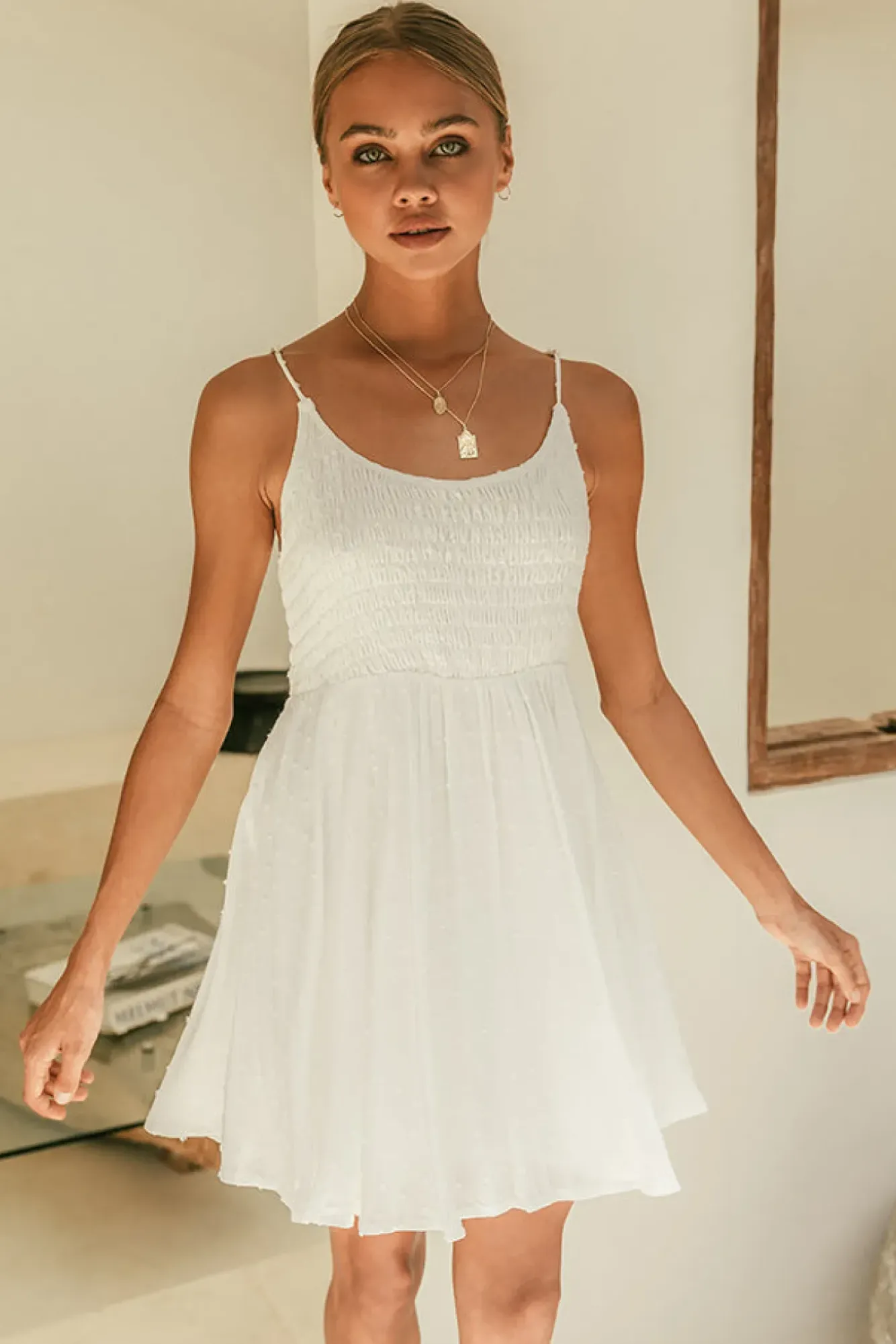 Spring Break Dresses|Casual Dresses>Hello Molly Candlelight Dress White