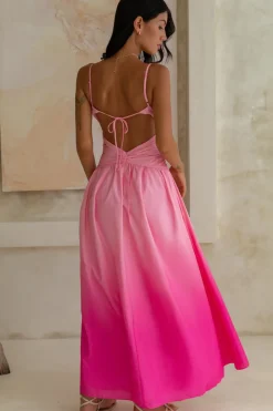 Wedding Guest Dresses|Brunch Dresses>Hello Molly Caramel Latte Maxi Dress Pink