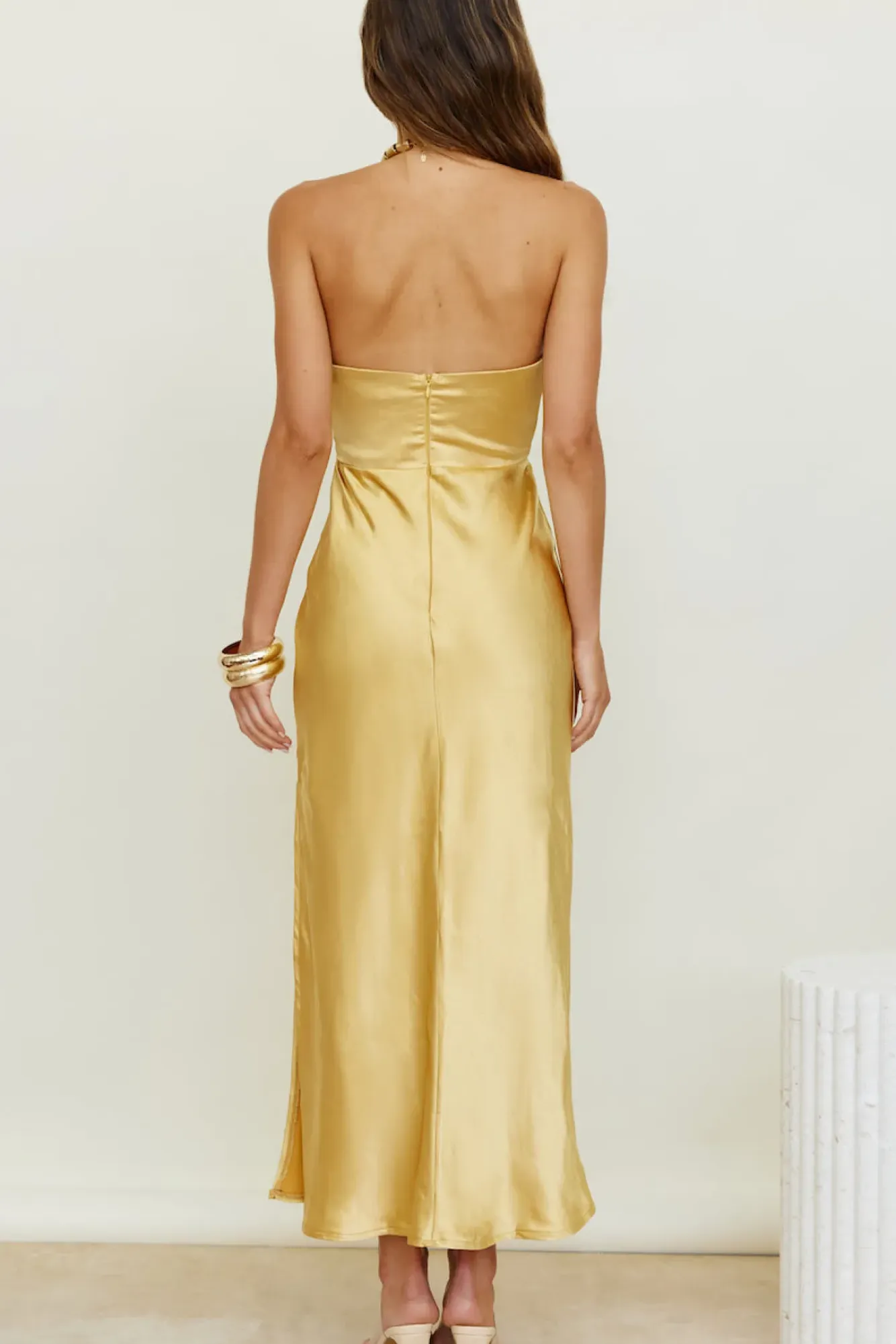 Wedding Guest Dresses|Formal Dresses>Hello Molly Caraway Maxi Dress Gold