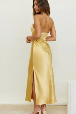 Wedding Guest Dresses|Formal Dresses>Hello Molly Caraway Maxi Dress Gold
