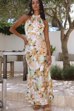 Cocktail Dresses|Vacation Dresses>Hello Molly Carnival Fun Maxi Dress Yellow