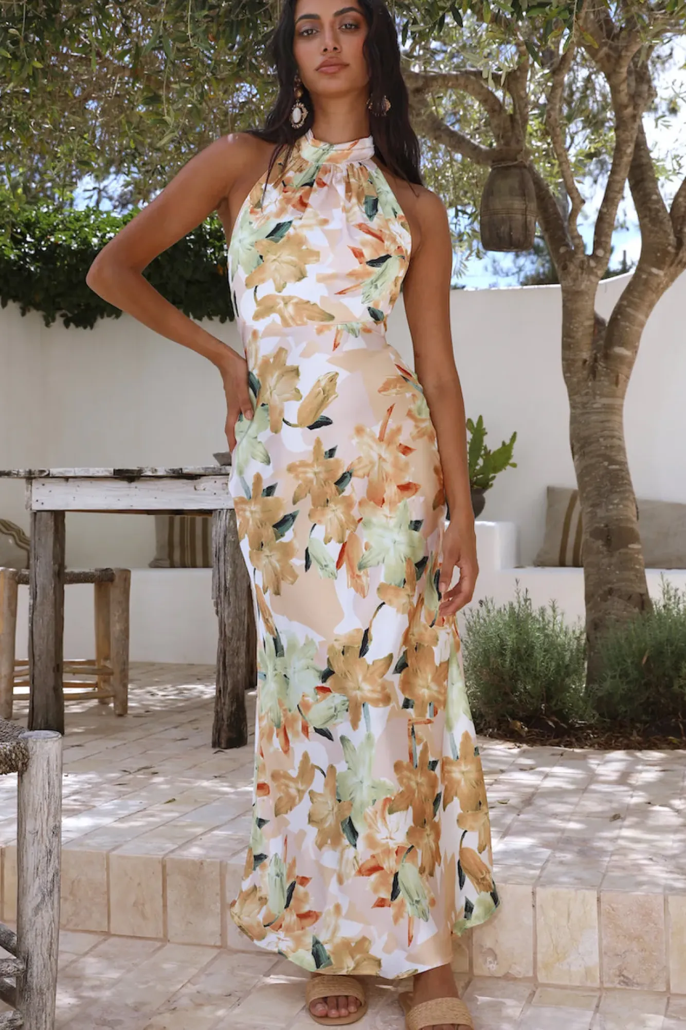 Cocktail Dresses|Vacation Dresses>Hello Molly Carnival Fun Maxi Dress Yellow