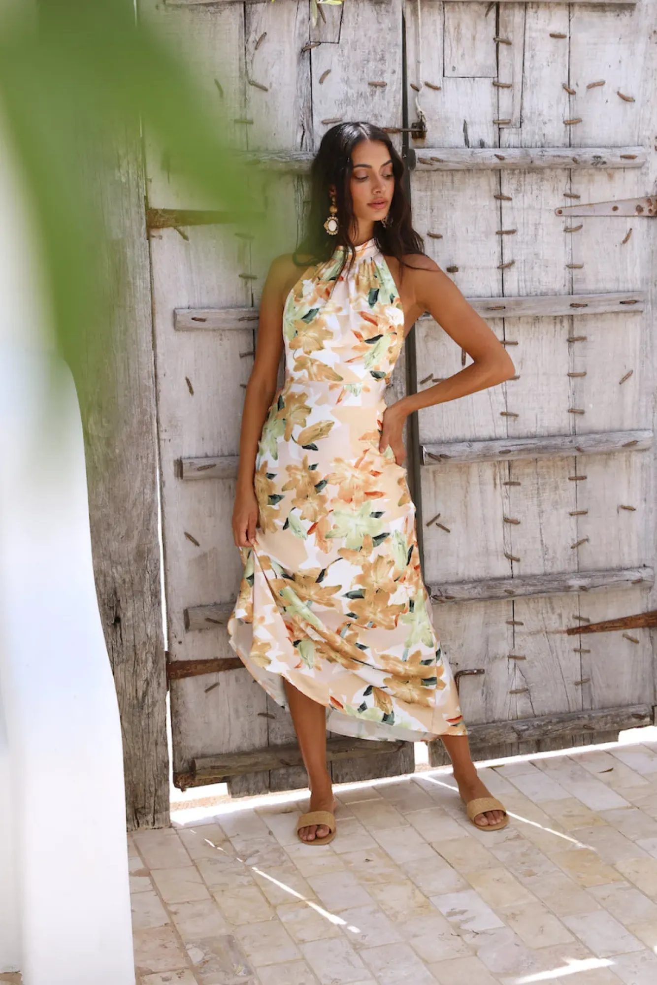 Cocktail Dresses|Vacation Dresses>Hello Molly Carnival Fun Maxi Dress Yellow