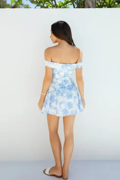 Cocktail Dresses|Brunch Dresses>Hello Molly Carpri Nights Mini Dress Blue