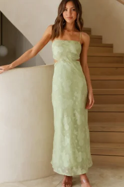 Vacation Dresses|Spring Break Dresses>Hello Molly Cascalone Maxi Dress Sage