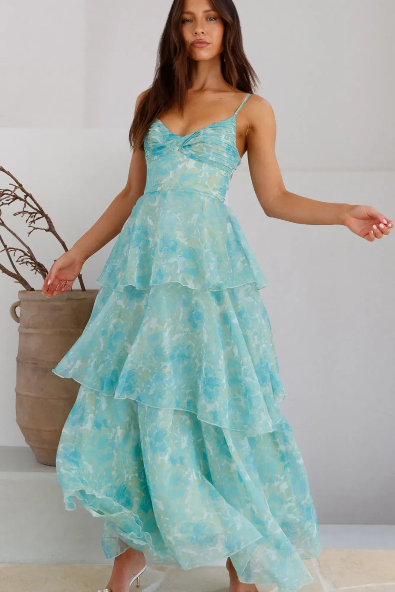 Wedding Guest Dresses|Formal Dresses>Hello Molly Cascata Maxi Dress Mint