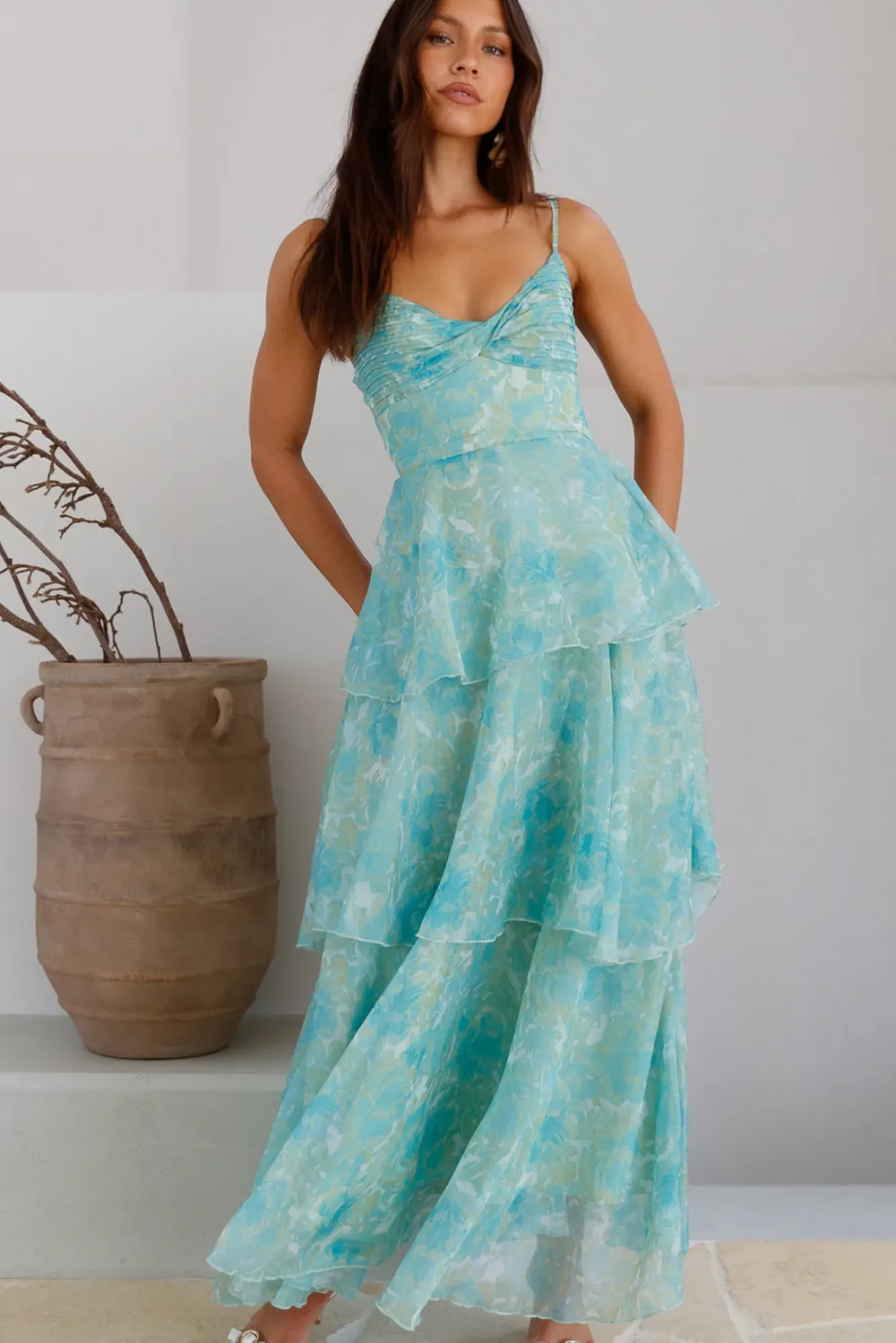 Wedding Guest Dresses|Formal Dresses>Hello Molly Cascata Maxi Dress Mint