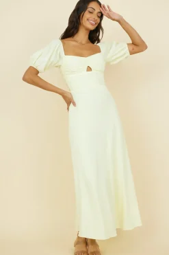 Vacation Dresses|Spring Break Dresses>Hello Molly Celebration Of Us Maxi Dress Yellow
