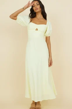 Vacation Dresses|Spring Break Dresses>Hello Molly Celebration Of Us Maxi Dress Yellow