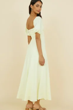 Vacation Dresses|Spring Break Dresses>Hello Molly Celebration Of Us Maxi Dress Yellow
