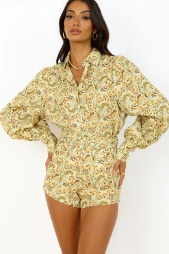 Fashion Tops And Vests|Cropped>Charlie Holiday Harper Shirt Forest Paisly