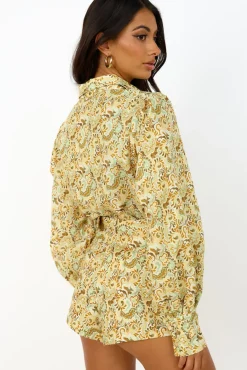 Fashion Tops And Vests|Cropped>Charlie Holiday Harper Shirt Forest Paisly