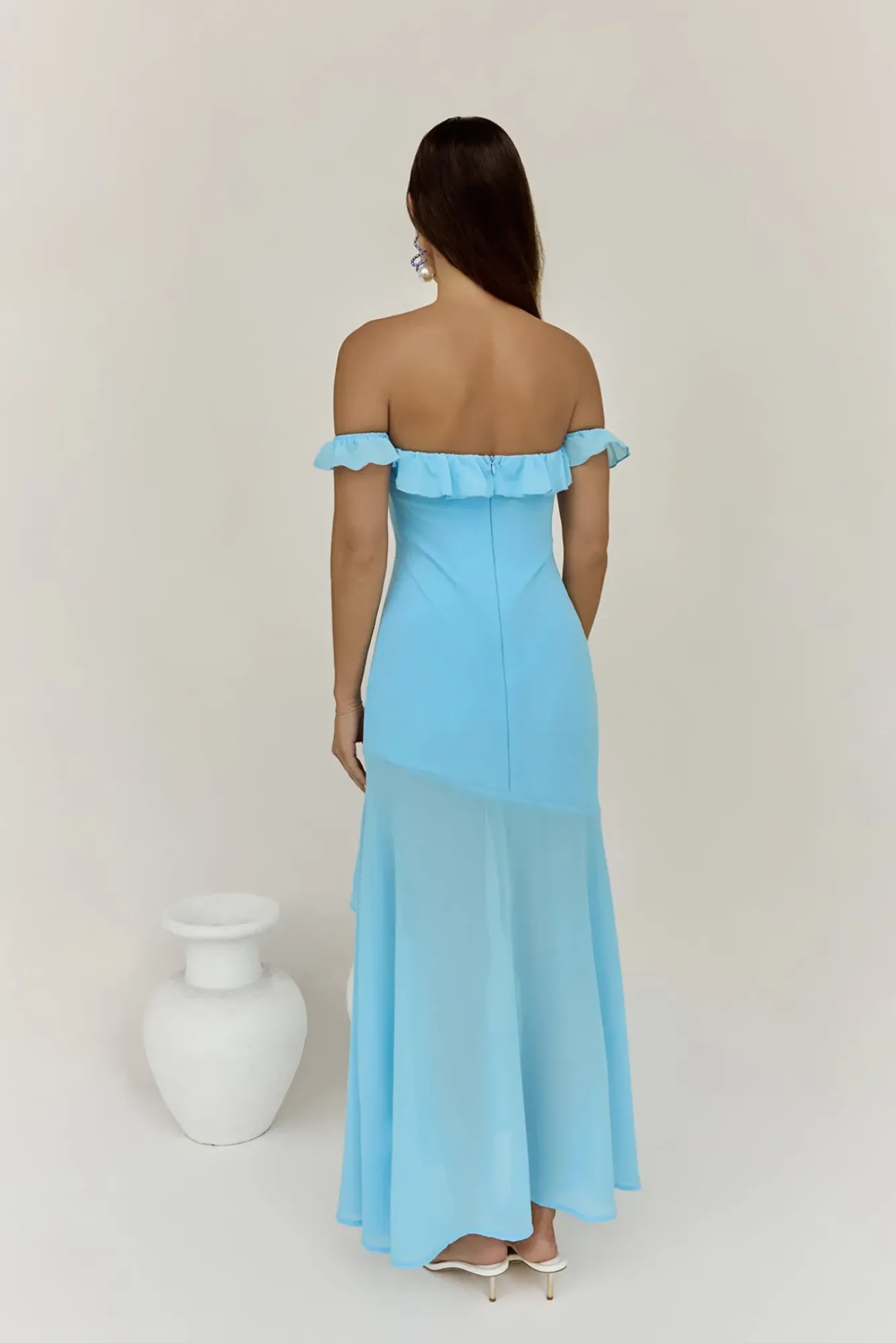Wedding Guest Dresses|Vacation Dresses>Hello Molly Chasing Waves Maxi Dress Blue