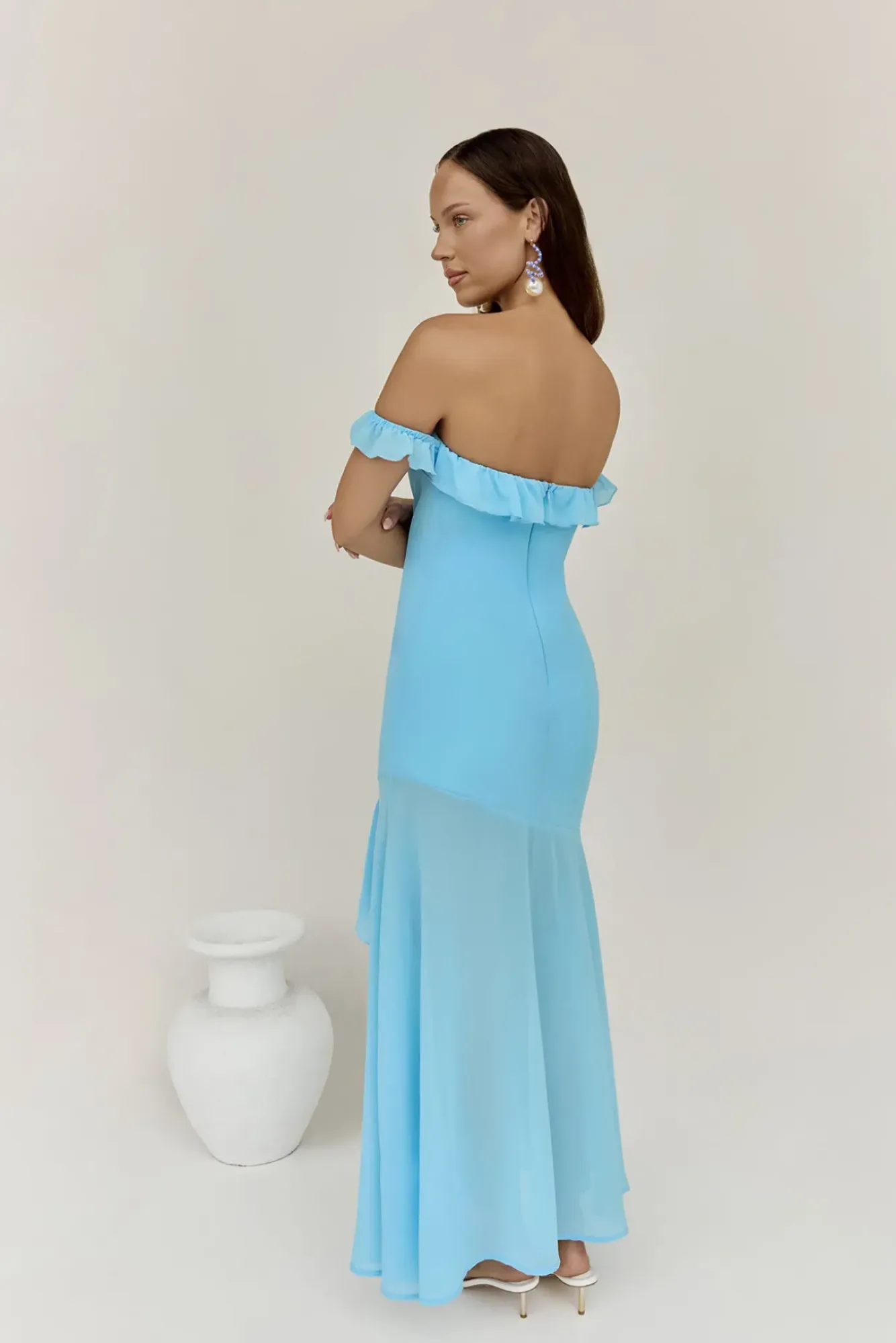 Wedding Guest Dresses|Vacation Dresses>Hello Molly Chasing Waves Maxi Dress Blue