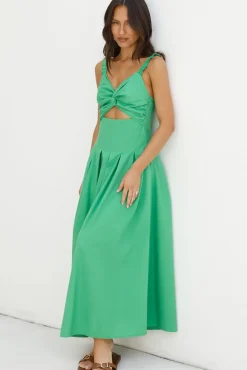 Wedding Guest Dresses|Cocktail Dresses>Hello Molly Cherry Kisses Maxi Dress Green