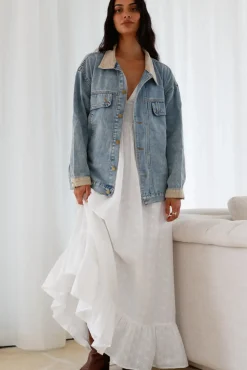 Jackets>Hello Molly Chill Out Denim Jacket Blue