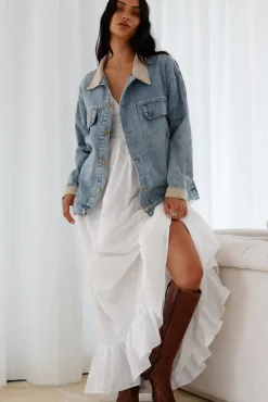 Jackets>Hello Molly Chill Out Denim Jacket Blue