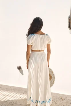 Cropped>Hello Molly Ciao Bella Crop Top Beige