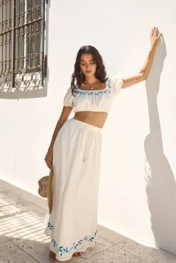 Skirts|Skirt And Top Sets>Hello Molly Ciao Bella Maxi Skirt Beige