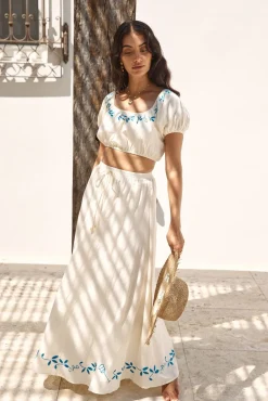 Skirts|Skirt And Top Sets>Hello Molly Ciao Bella Maxi Skirt Beige