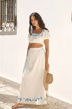 Skirts|Skirt And Top Sets>Hello Molly Ciao Bella Maxi Skirt Beige
