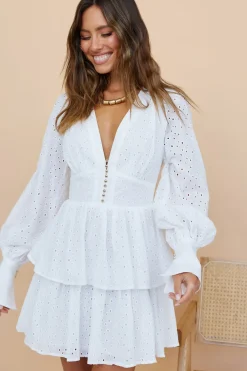 Spring Break Dresses|Summer Dresses>Hello Molly Citrus Scents Dress White
