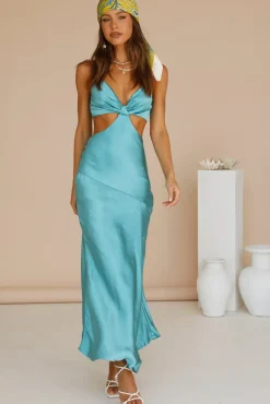 Wedding Guest Dresses|Formal Dresses>Hello Molly City Sunset Maxi Dress Aqua
