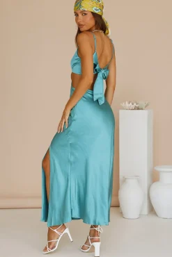Wedding Guest Dresses|Formal Dresses>Hello Molly City Sunset Maxi Dress Aqua