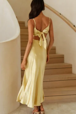 Wedding Guest Dresses|Formal Dresses>Hello Molly City Sunset Maxi Dress Yellow