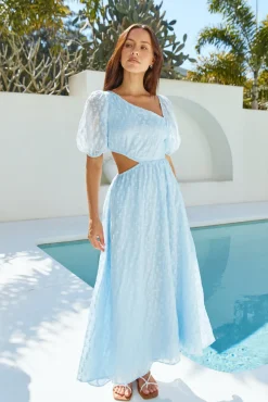 Wedding Guest Dresses|Vacation Dresses>Hello Molly Clarity Maxi Dress Blue