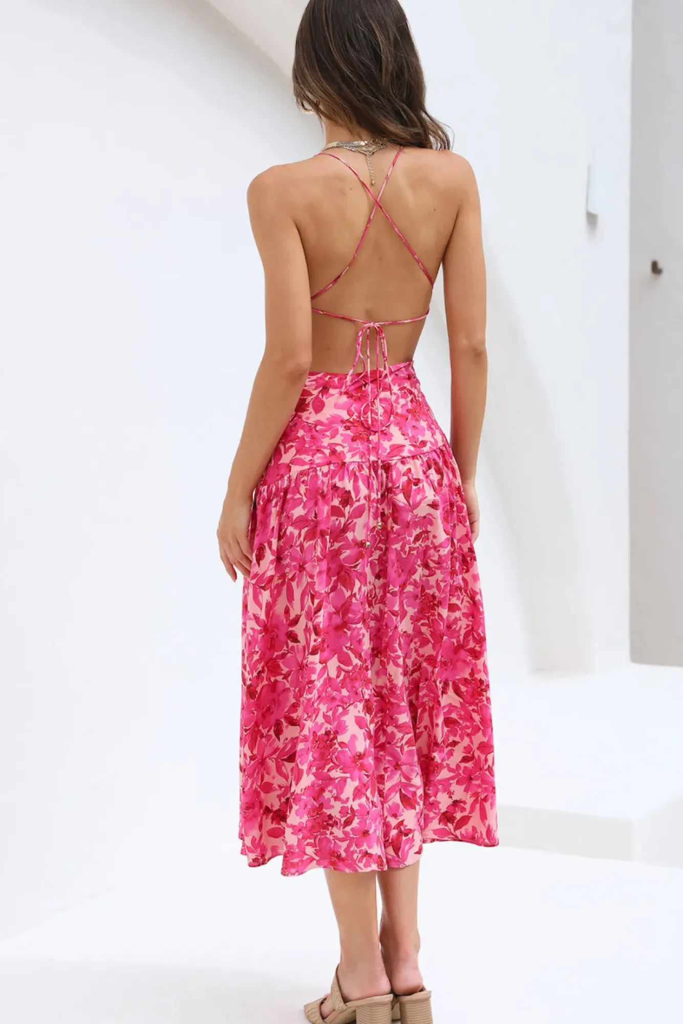 Vacation Dresses|Spring Break Dresses>Hello Molly Clearer Skies Maxi Dress Pink