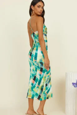 Spring Break Dresses|Multipattern Dresses>Hello Molly Clear Mind Maxi Dress Green