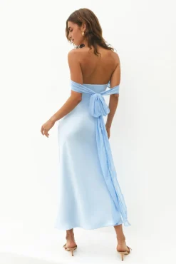 Wedding Guest Dresses|Formal Dresses>Hello Molly Cleo Cove Strapless Maxi Dress Blue