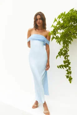 Wedding Guest Dresses|Formal Dresses>Hello Molly Cleo Cove Strapless Maxi Dress Blue