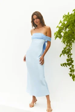 Wedding Guest Dresses|Formal Dresses>Hello Molly Cleo Cove Strapless Maxi Dress Blue