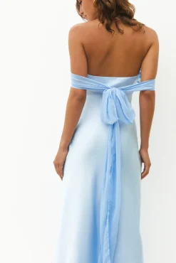 Wedding Guest Dresses|Formal Dresses>Hello Molly Cleo Cove Strapless Maxi Dress Blue
