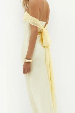 Wedding Guest Dresses|Formal Dresses>Hello Molly Cleo Cove Strapless Maxi Dress Butter Yellow