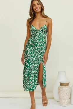 Spring Break Dresses|Summer Dresses>Hello Molly Climbing Vines Maxi Dress Green