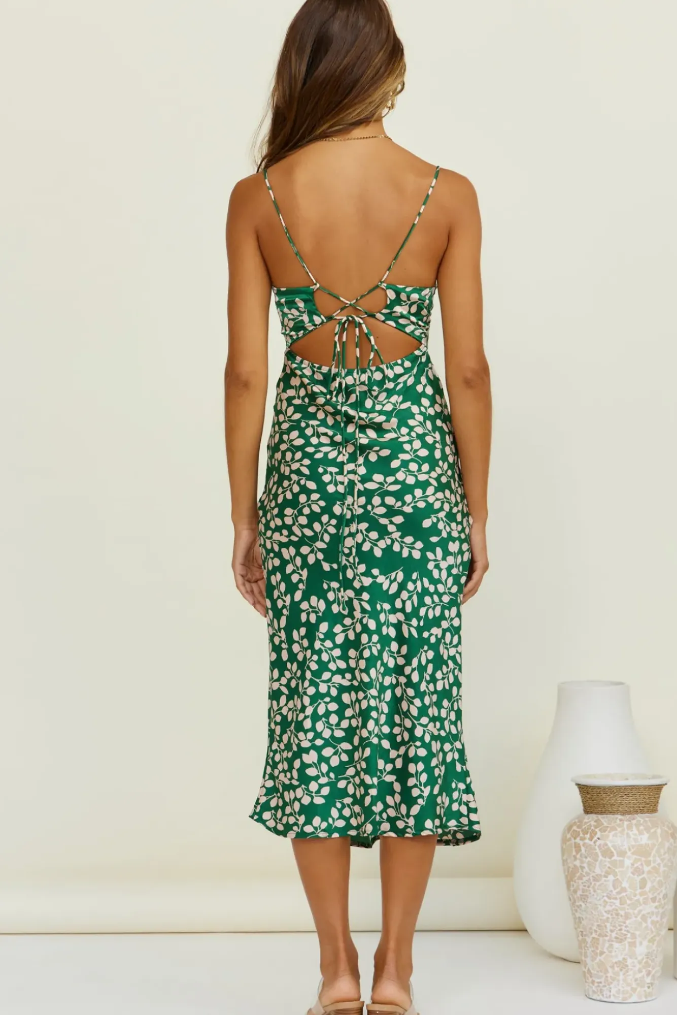 Spring Break Dresses|Summer Dresses>Hello Molly Climbing Vines Maxi Dress Green