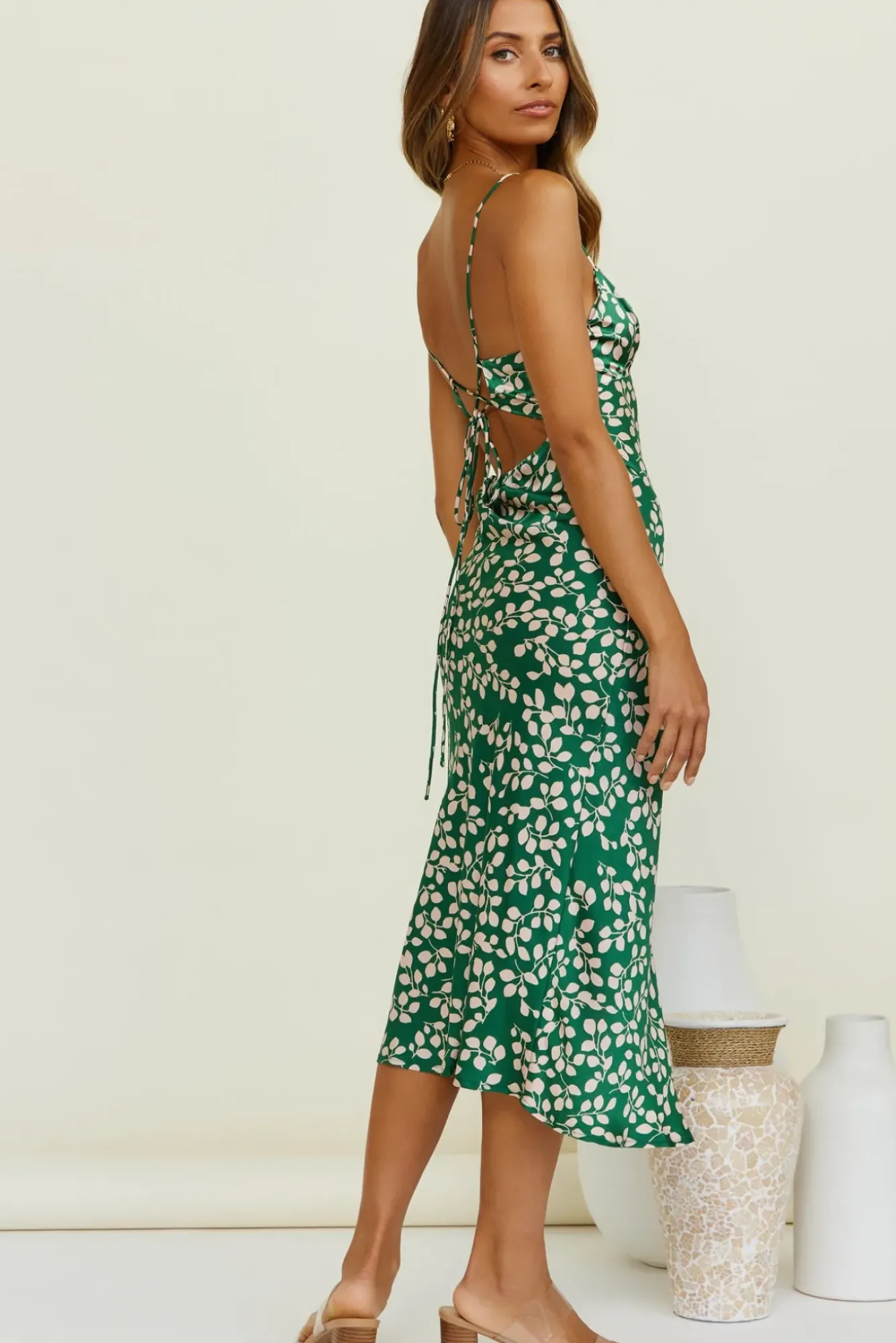 Spring Break Dresses|Summer Dresses>Hello Molly Climbing Vines Maxi Dress Green