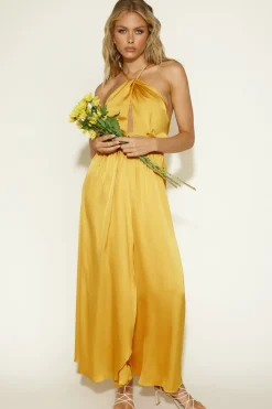 Formal Dresses|Cocktail Dresses>Hello Molly Closest Friend Maxi Dress Yellow